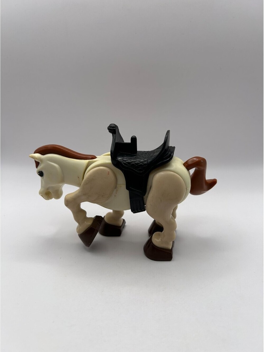 Fisher-Price Rescue Heroes Wind Chill Horse Figure with Saddle Vintage